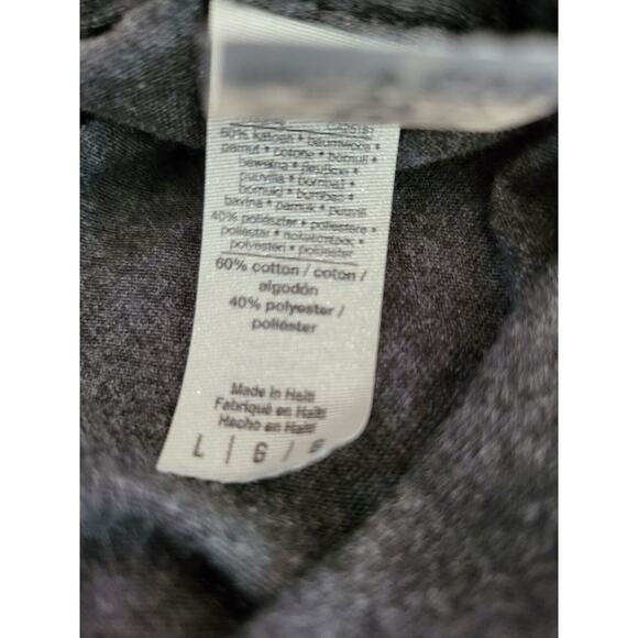 Gildan Soft Style Skeleton T Shirt L Womens Staying Alive Dark Grey Bleach Look - Picture 6 of 6